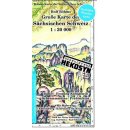 Gro�e Karte der S�chsischen Schweiz 1:30.000