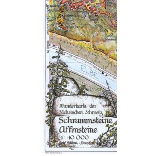 Schrammsteine - Affensteine 1:10.000