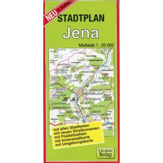 Stadtplan Jena 1 : 20 000
