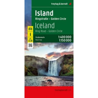 Island, Straenkarte 1:400.000
