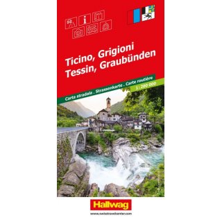 Tessin, Graubnden 1:200.000