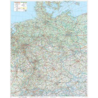 Gro�e Deutschlandkarte 1:800.000