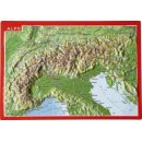 Alpen Reliefpostkarte