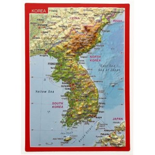 Korea Reliefpostkarte