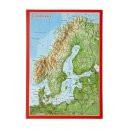 Skandinavien Reliefpostkarte