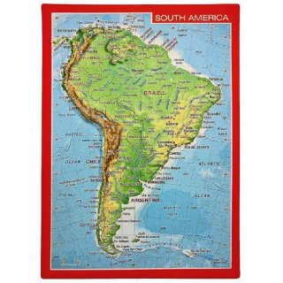 Sdamerika Reliefpostkarte
