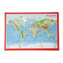 Welt Reliefpostkarte