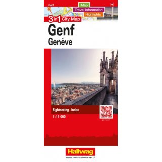 Genf Stadtplan 1:11 000