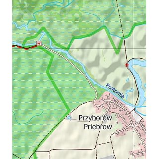Nationalpark Warthem�ndung - Polen Topographische Wanderkarte und Touristische Landkarte 1:25.000