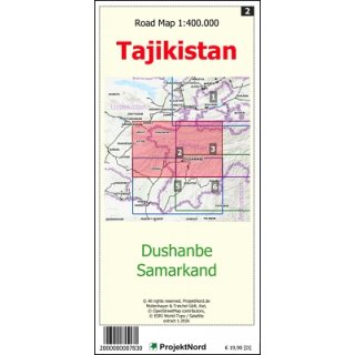 Duschanbe - Samarkand - 1:400.000