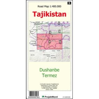 5 Dushanbe - Termez 1:400.000