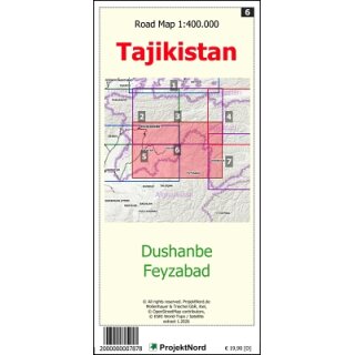 6 Dushanbe - Feyzabad 1:400.000
