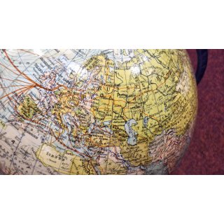 Antiker Globus Erdglobus Paul R�th Leipzig 1925