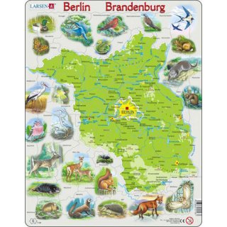 Puzzle Berlin / Brandenburg geographisch