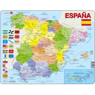 Puzzle Spanien politisch Larsen