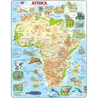Puzzle Afrika physisch Larsen