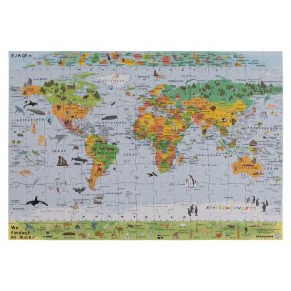 Die Kinderweltkarte als Puzzle