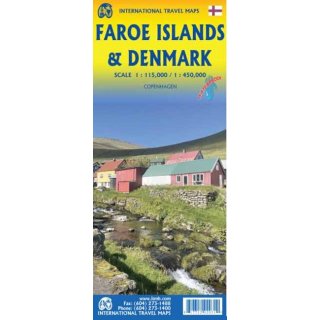 Faroe Islands & Denmark 1:115.000/1:450.000