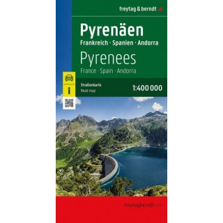 Pyrenäen, Frankreich - Spanien - Andorra 1:400.000