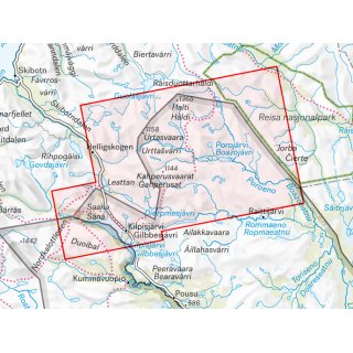 Kilpisj�rvi, Saana & Halti1:50.000/1:25.000