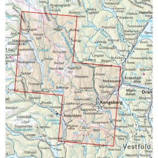 Blefjell & Kongsberg1:50.000