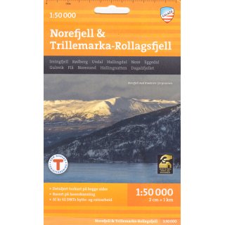 Norefjell & Trillemarka-Rollagsfjell 1:50.000