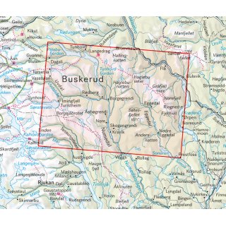 Norefjell & Trillemarka-Rollagsfjell 1:50.000