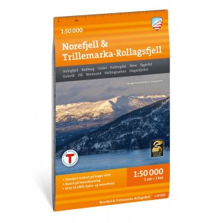Norefjell & Trillemarka-Rollagsfjell 1:50.000