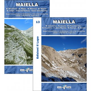 Maiella (Blatt 13) Wanderkartenset 1:25.000 Edizioni Il Lupo
