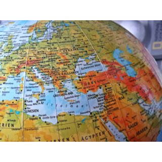 Handkaschierter Glasglobus Doppelbild DFGI 30 15, � 30 cm