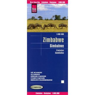 Reise Know-How Landkarte Simbabwe 1 : 800.000