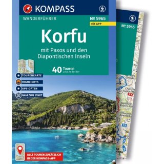Wanderf&uuml;hrer Korfu mit Paxos und den Diapontischen Inseln