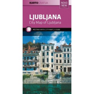 Ljubljana Stadtplan Kartografija - Slowenien 1:15.000