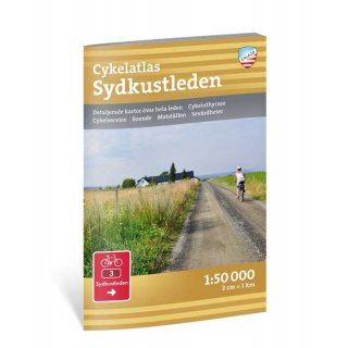 Cykelatlas Sydkustleden 1:50T.