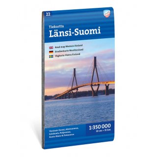 L&auml;nsi-Suomi  Westfinnland Stra&szlig;enkarte