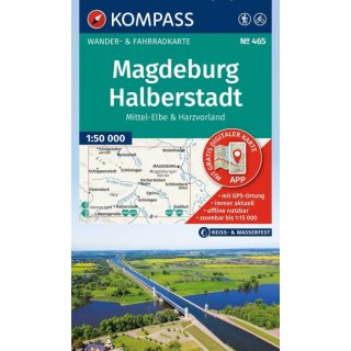 465 Magdeburg, Halberstadt, Mittel-Elbe & Harzvorland 1:50.000