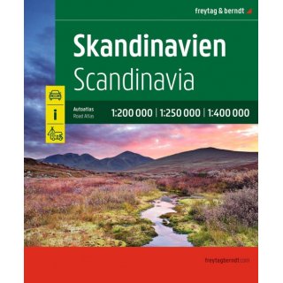 Autoatlas Skandinavien 1:200.000