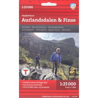 Aurlandsdalen & Finse 1:25.000