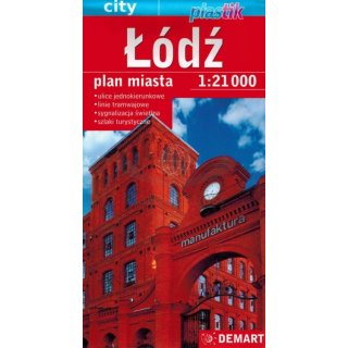 Lodz Stadtplan 1:21 000