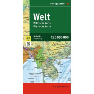 Welt - Politisch-Physisch (gefaltet) - 1:20 Mio.