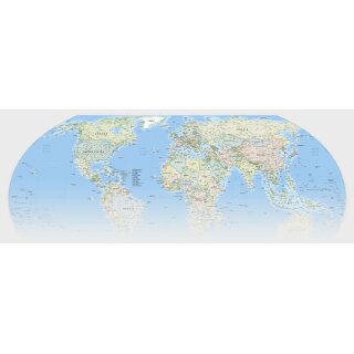 Politische Karte der Erde in Equal-Earth-Projektion