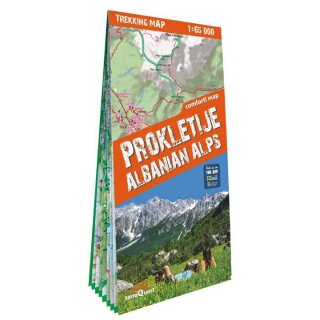 Prokletije / Albanian Alps 1:65 000 laminiert