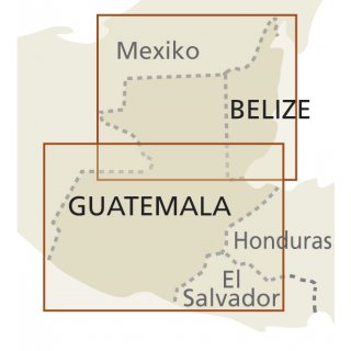 Guatemala Belize 1:500.000