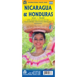 Nicaragua & Honduras 1:700.000