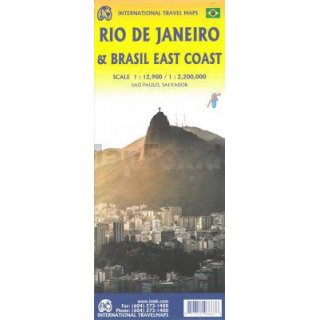 Rio de Janeiro & Brasil East Coast 1 : 2.200.000