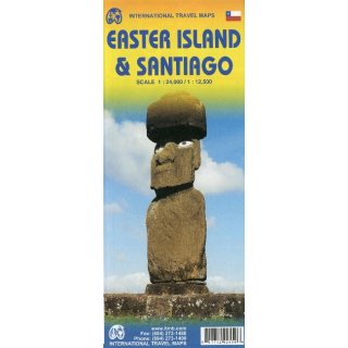 Easter Island (Chile) und Santiago  1:24.000/1:12.500