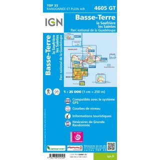Guadeloupe Basse-Terre 1:25.000  4605 GT