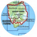 Guadeloupe: Basse-Terre la Soufri&egrave;re les Saintes 1:25.000