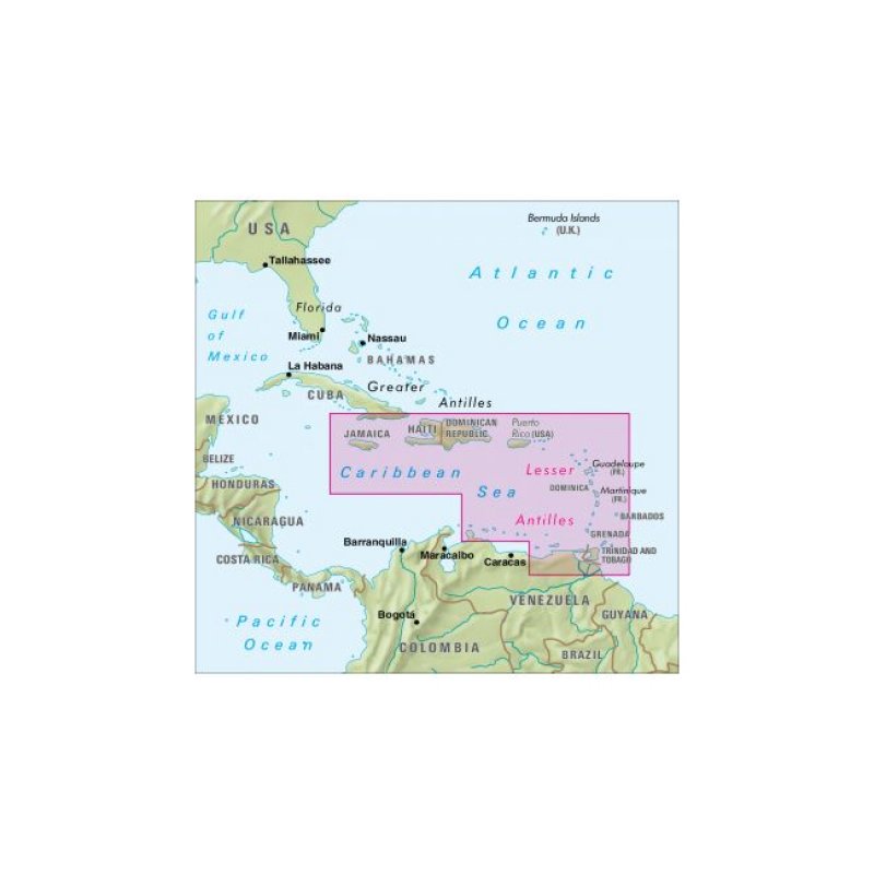 Caribbean - Lesser Antilles 1:2.500.000 ...