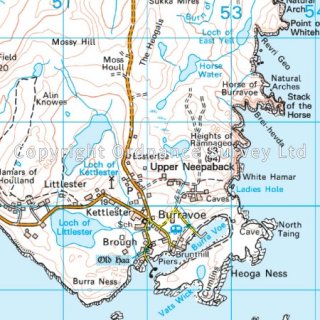 No.   2 - Shetland - Sullom Voe & Whalsay 1:50.000
